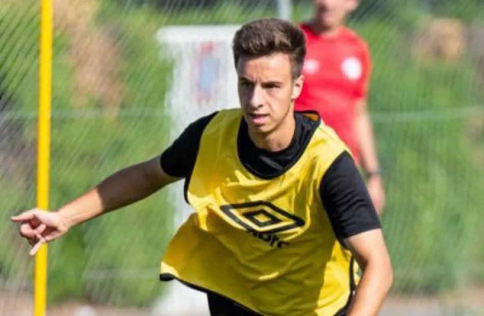 Estevéz, en un entrenamiento / Archivo