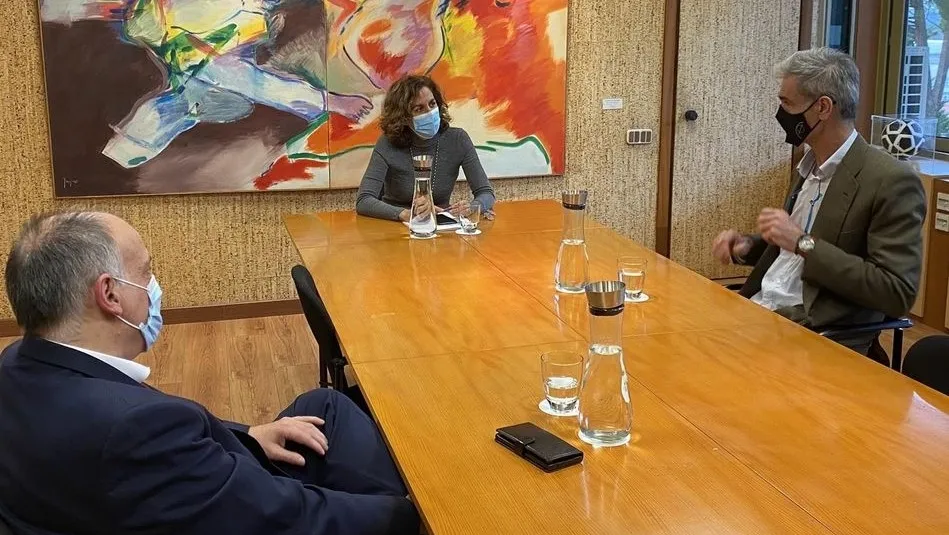 Antonio Martín y Javier Tebas, reunidos con Irene Lozano, Secretaria de Estado para el Deporte - CSD