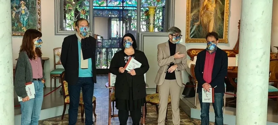 Presentación de libro Laberinto de piedra y oro en la Casa Lis. Foto: @museocasalis