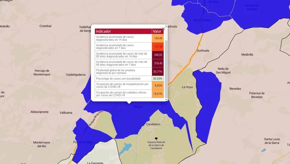 Datos oficiales facilitados por la Junta de Castilla y León