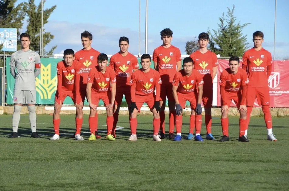El once incial del Santa Marta en Astorga - Foto: Twitter UDSantaMarta