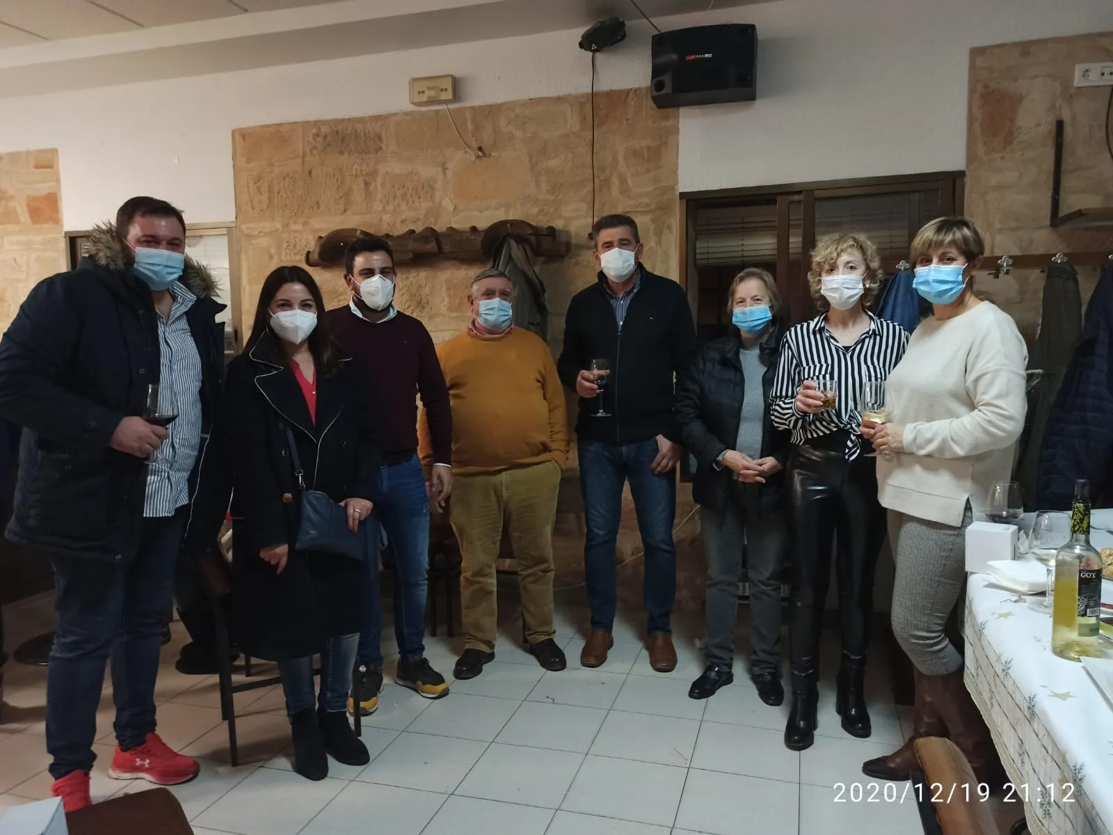 De izquierda a derecha, los miembros del jurado: Alex González, concejal de Villoria; Rosa Estebán, alcaldesa de Gomecello; Jerónimo Herreo, alcalde de Aldealengua; Fidel Montejo, alcalde de Aldearrubia; Julián Barrera, alcalde de Villoria; Manoli Noreña,