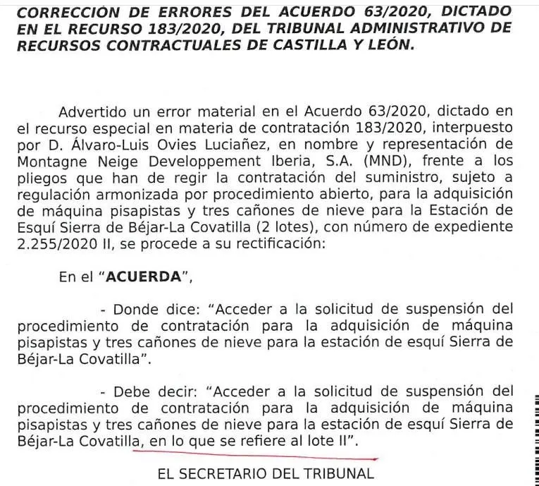 Foto 2 - Controversia entre TAB y PSOE por la suspensi&oacute;n de la adjudicaci&oacute;n de la pisapistas y los...