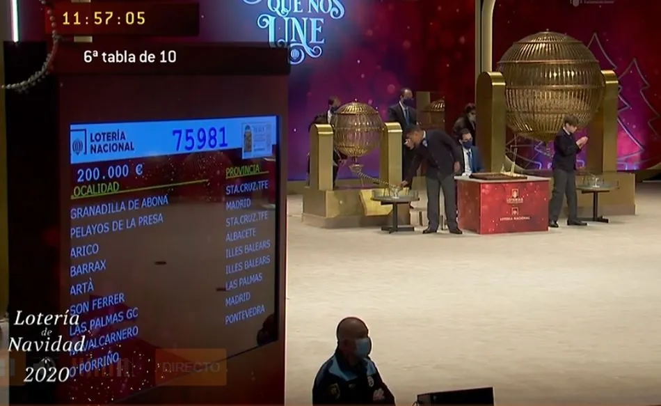 Primer cuarto premio de la Lotería de Navidad, muy repartido