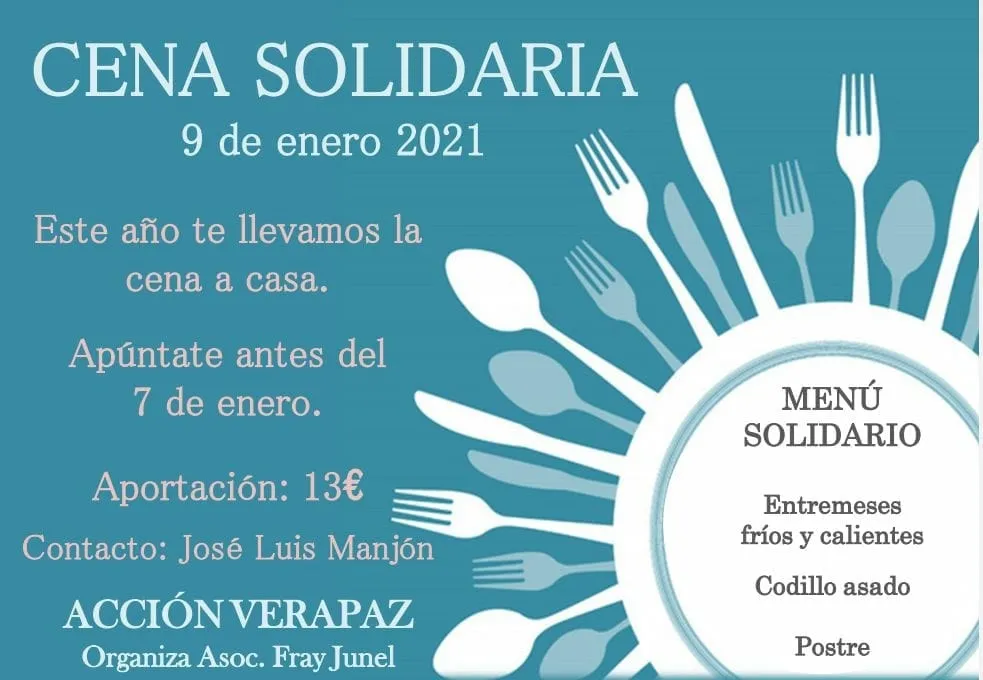 La cena solidaria de Navidad en Villoruela se adapta para seguir ayudando  