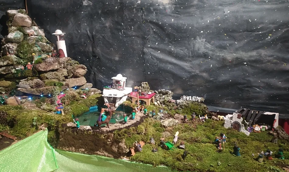Foto 3 - Los j&oacute;venes de Boada montan un macrobel&eacute;n y una exposici&oacute;n did&aacute;ctica alusiva  