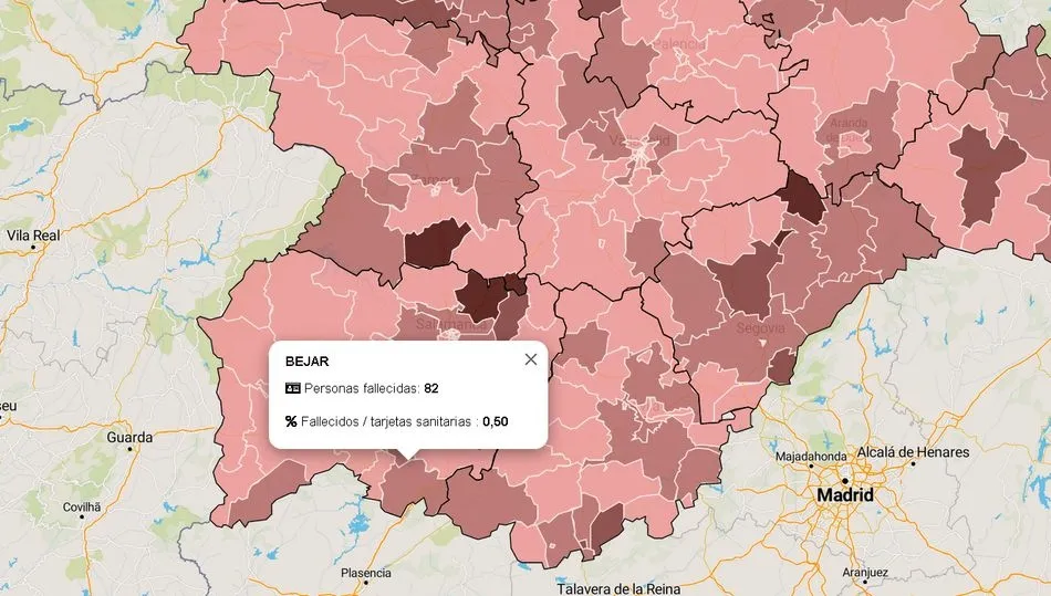Datos oficiales de la Junta de Castilla y León