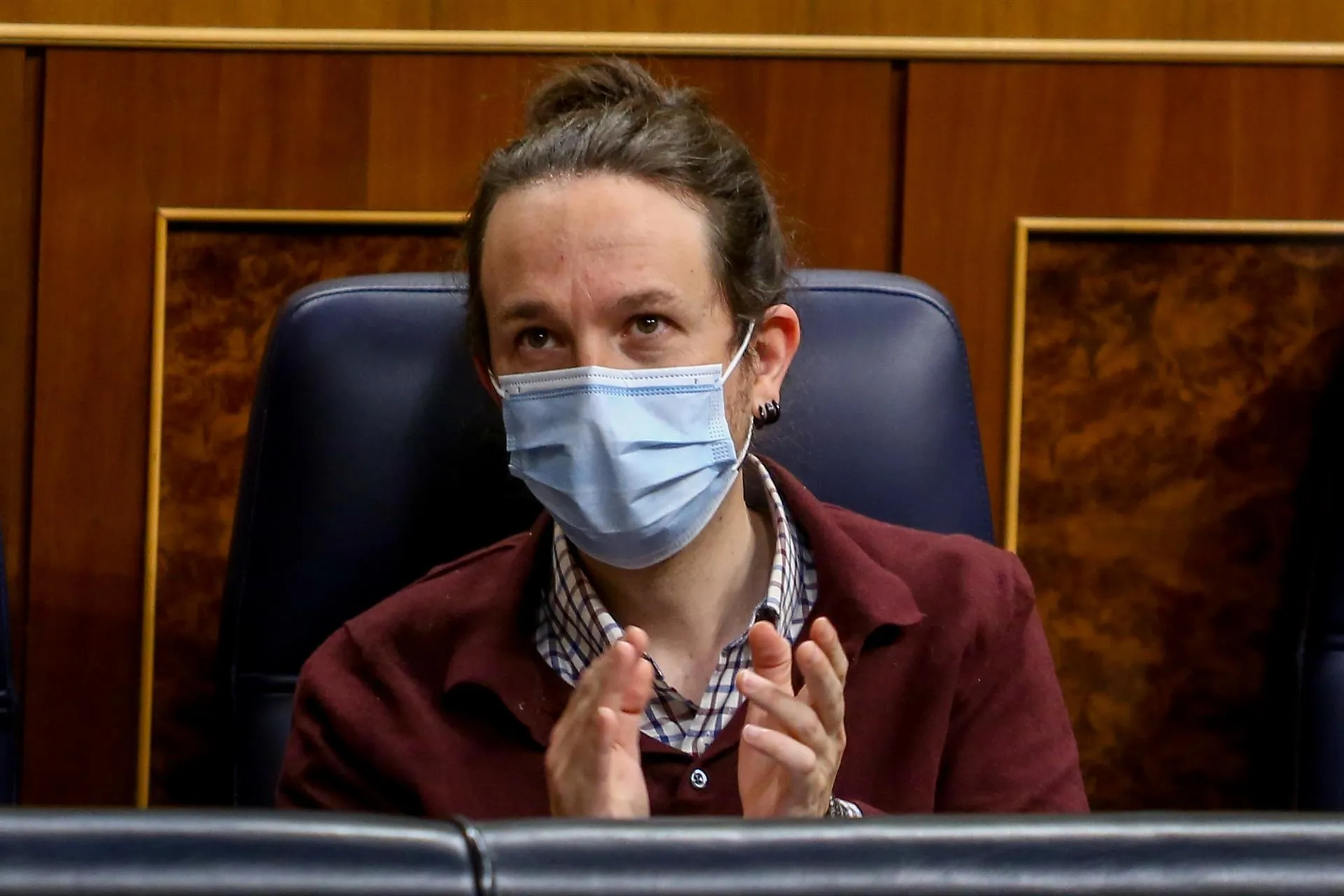 Iglesias, en un acto