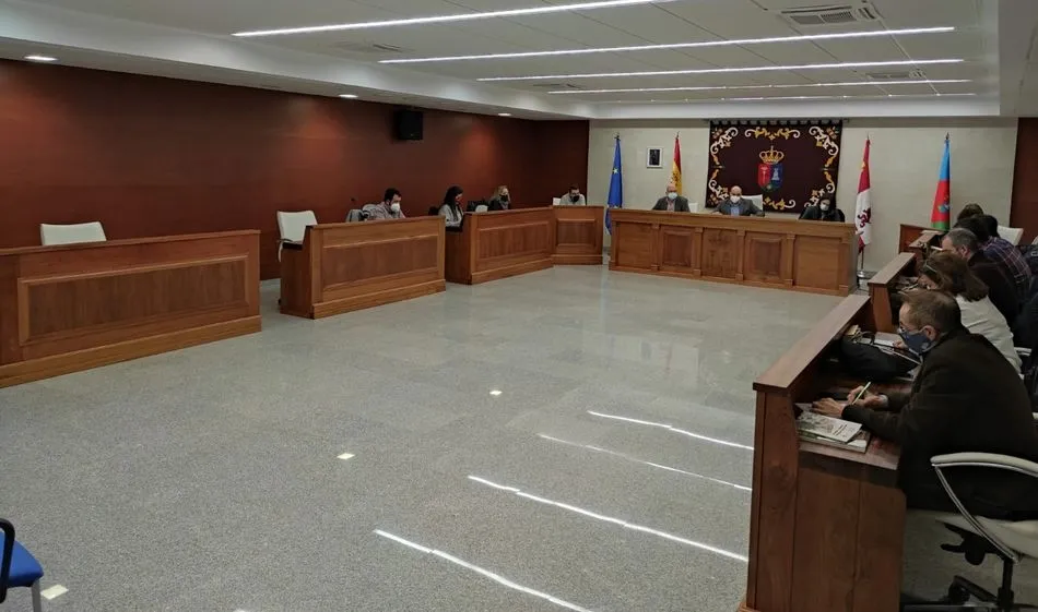 Imagen del pleno municipal de Villares de la Reina