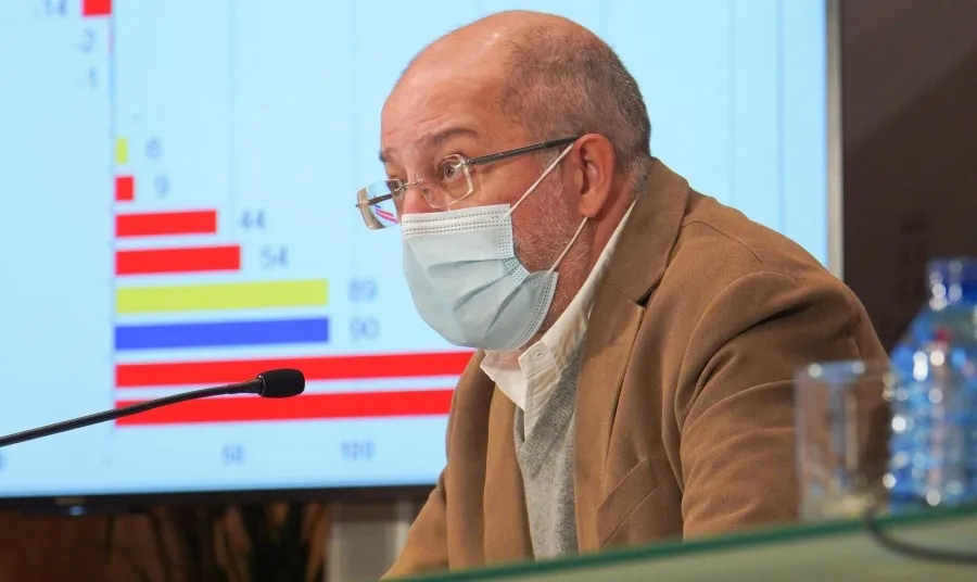 Igea durante la rueda de prensa posterior al último Consejo de Gobierno de 2020. Foto JCyL