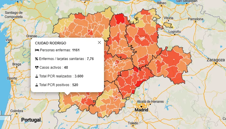 La Zona de Ciudad Rodrigo despide el año sumando 3 positivos más por PCR  