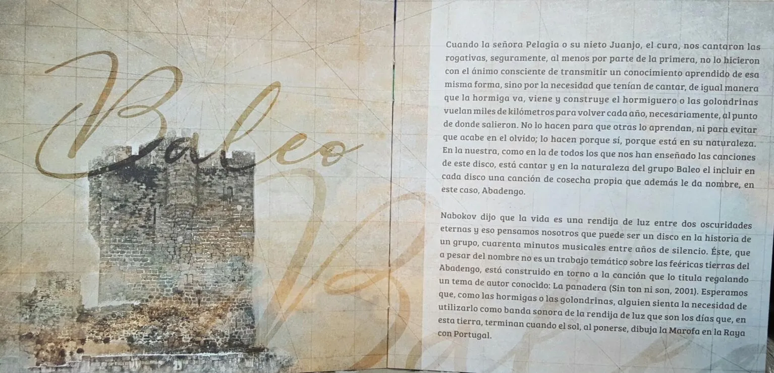 Foto 7 - El grupo Baleo lanza su nuevo disco &lsquo;Abadengo&rsquo;  