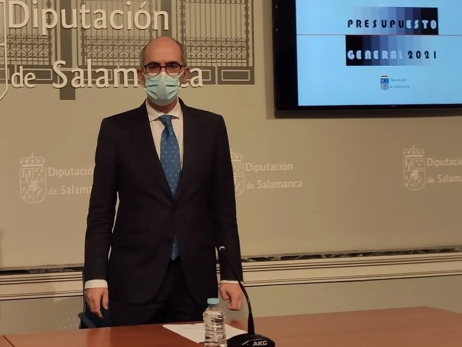 Imagen de archivo del presidente de la Diputación de Salamanca, Javier Iglesias. - EUROPA PRESS