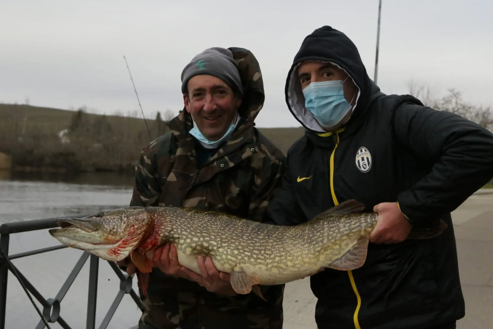 Juampe y su amigo Jesús Santos