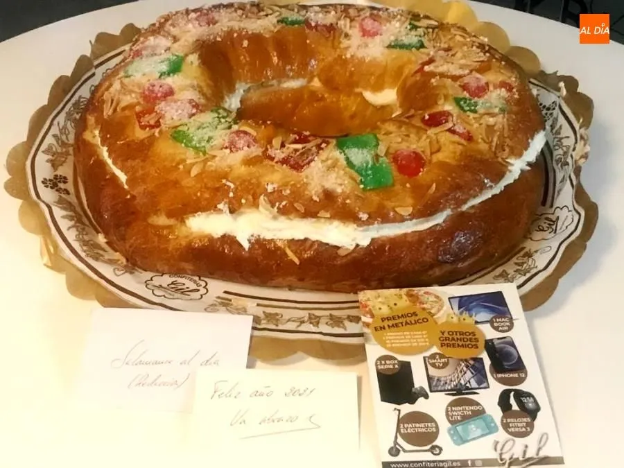 Roscón de Reyes de Confitería Gil, que este año sortea atractivos premios