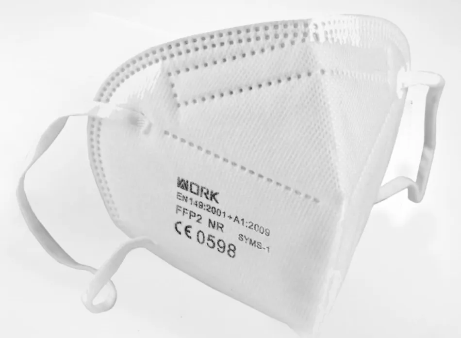 Mascarillas de protección FFP2, confeccionadas en su totalidad en España y que protegen frente a la transmisión aérea de los aerosoles, que han resultado ser más persistentes en el ambiente y en entornos cerrados