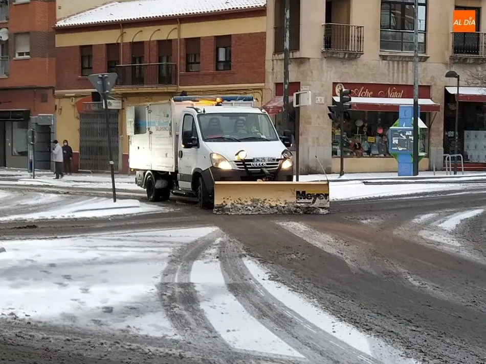 Foto 6 - Salamanca se ti&ntilde;e de blanco gracias a la borrasca Filomena