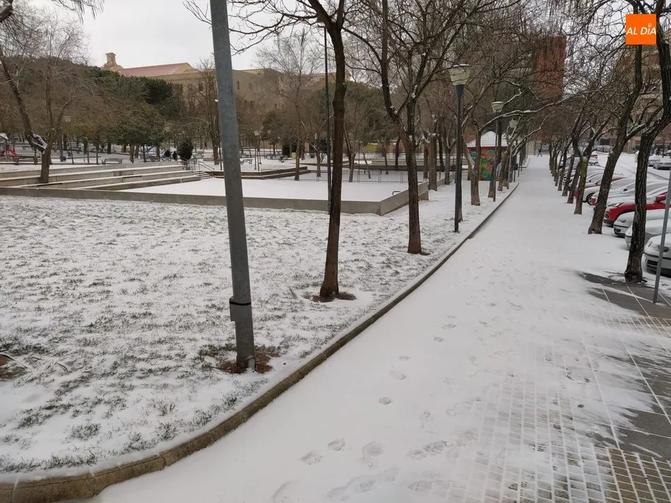 Foto 5 - Salamanca se ti&ntilde;e de blanco gracias a la borrasca Filomena