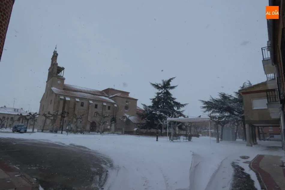 Nieve a montones en la comarca