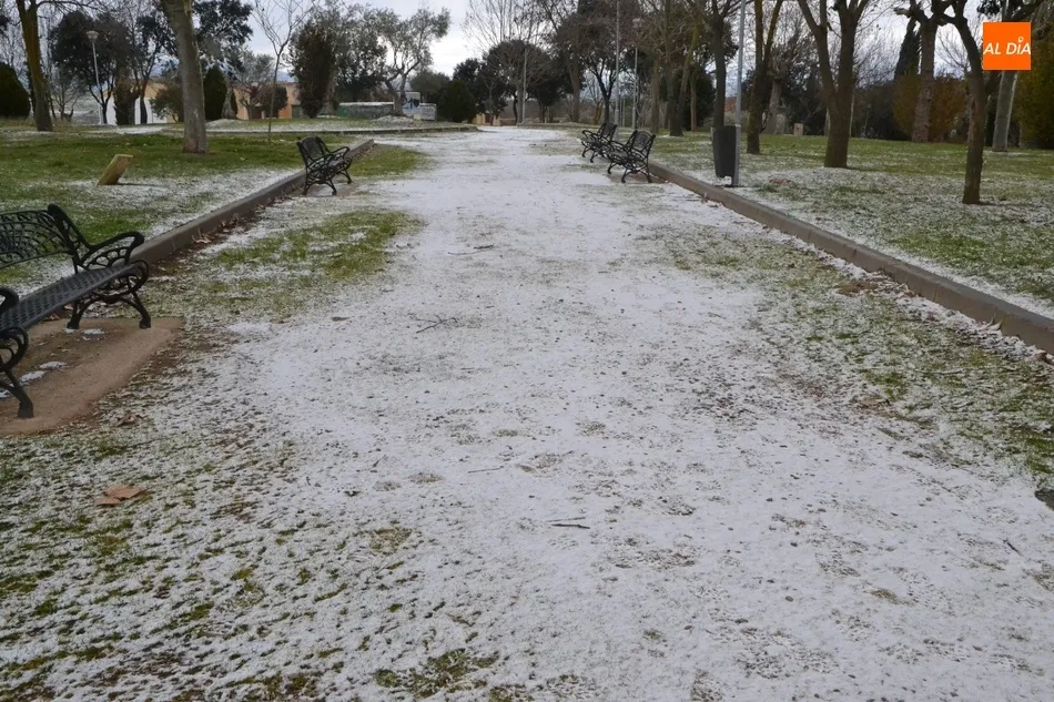 Foto 3 - Ciudad Rodrigo tambi&eacute;n amanece blanco, aunque en su l&iacute;nea habitual cuando nieva