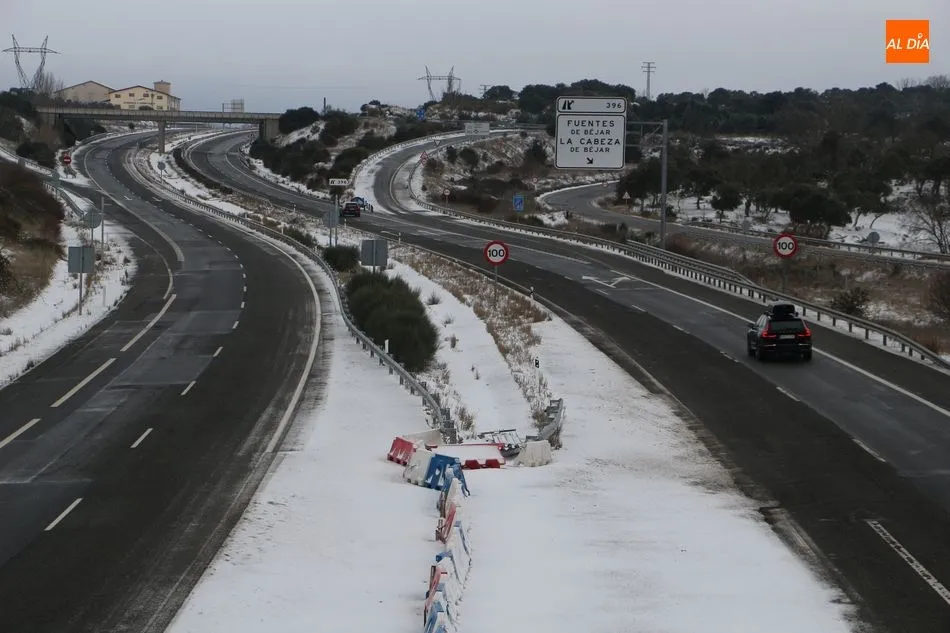 Foto 10 - Estado de las carreteras afectadas por la nieve en Salamanca
