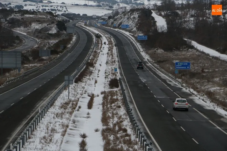 Foto 9 - Estado de las carreteras afectadas por la nieve en Salamanca
