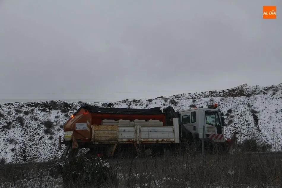 Foto 7 - Estado de las carreteras afectadas por la nieve en Salamanca
