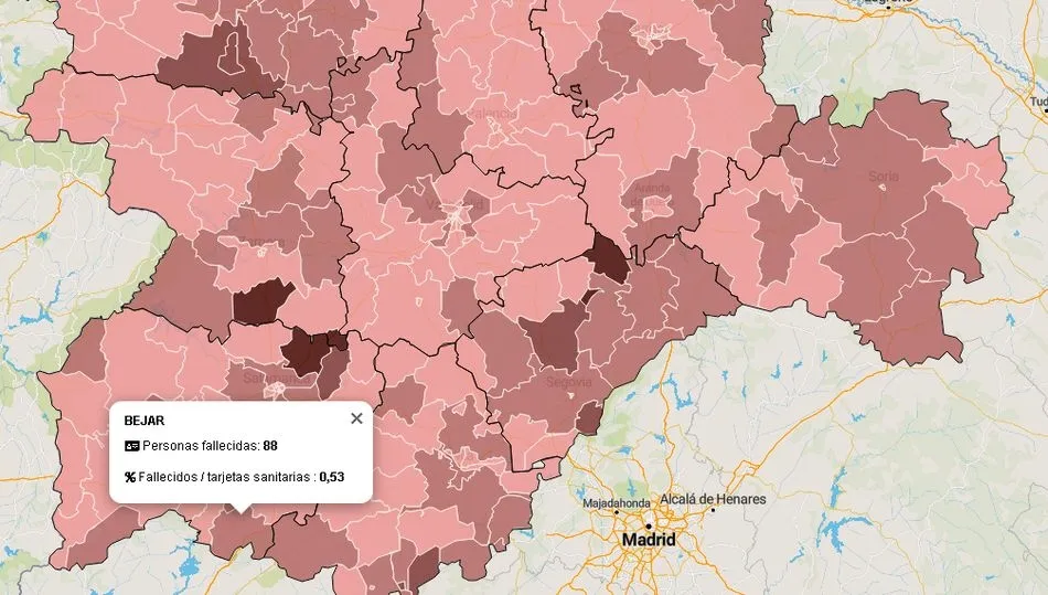 Datos oficiales facilitados por la Junta de Castilla y León