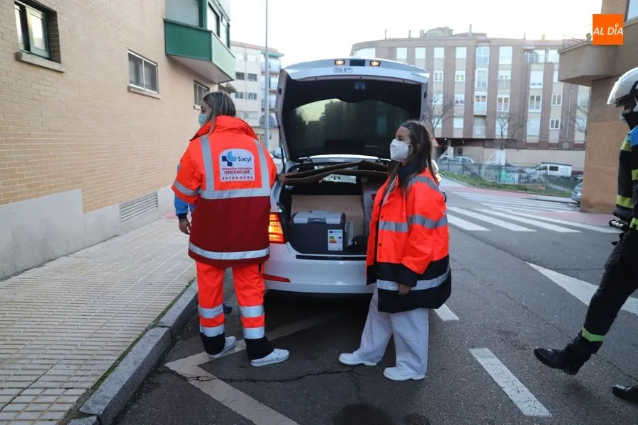 Sanitarias de uno de los equipos de vacunaciones de Salamanca