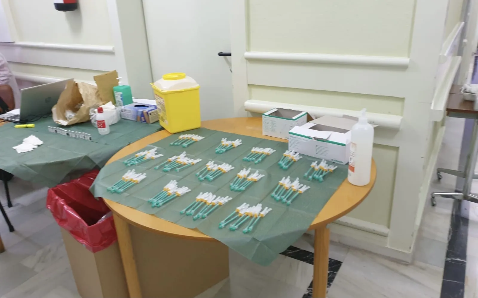 La vacuna frentre a la Covid se administraba hoy en la residencia Sagrado Corazón de Jesús