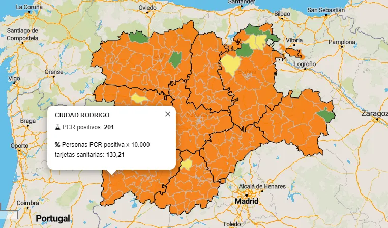La Zona Básica de Ciudad Rodrigo supera el listón de 200 positivos en sólo una semana  