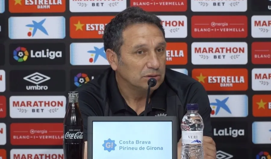 Eusebio Sacristán, en una rueda de prensa
