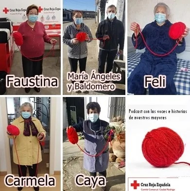 Los mayores de la comarca despliegan un ‘Ovillo sonoro’ en las ondas de la mano de Cruz Roja  