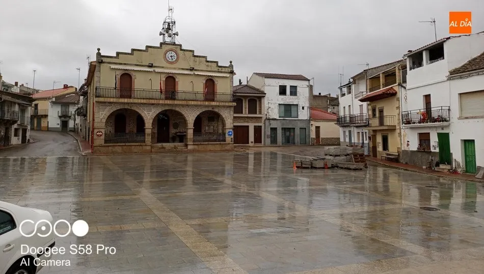 El proyecto del enlosado de la Plaza Mayor entra en la fase final de ejecución