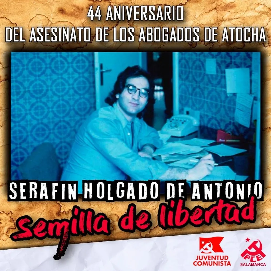 Foto 2 - El Partido Comunista de Salamanca rinde homenaje a Seraf&iacute;n Holgado en el 44 aniversario de su...