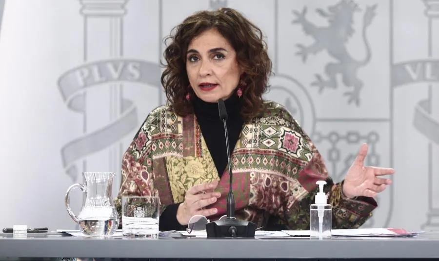La ministra portavoz y de Hacienda, María Jesús Montero. Foto E. Parra. POOL - EP