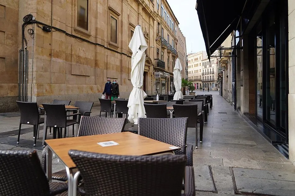 Terraza de un local de hostelería en Salamanca