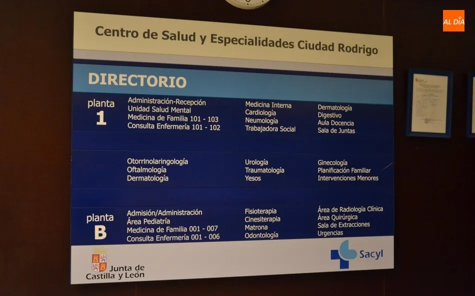 Suspendidas desde esta semana las consultas especializadas en el Centro de Salud de Ciudad Rodrigo  