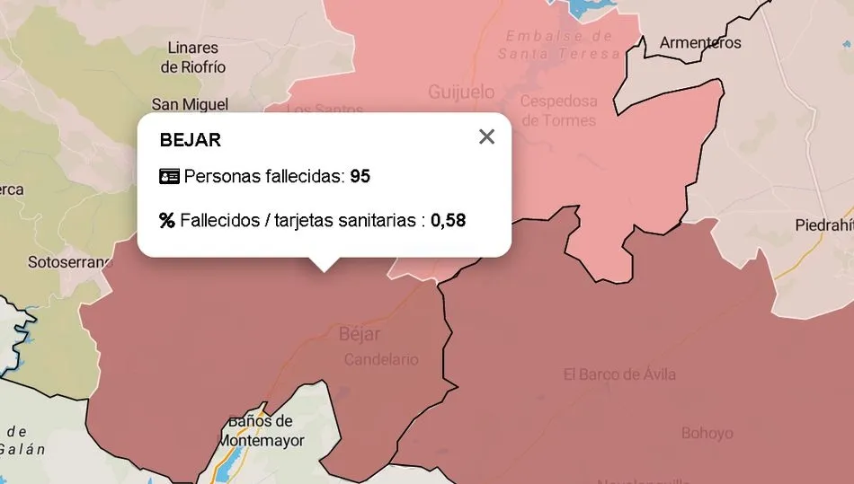 Datos oficiales de la Junta de Castilla y León