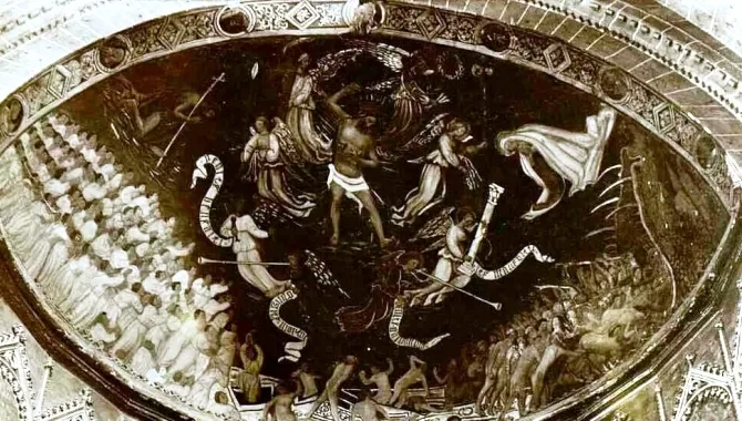 Pinturas en el retablo mayor de la Catedral Vieja  