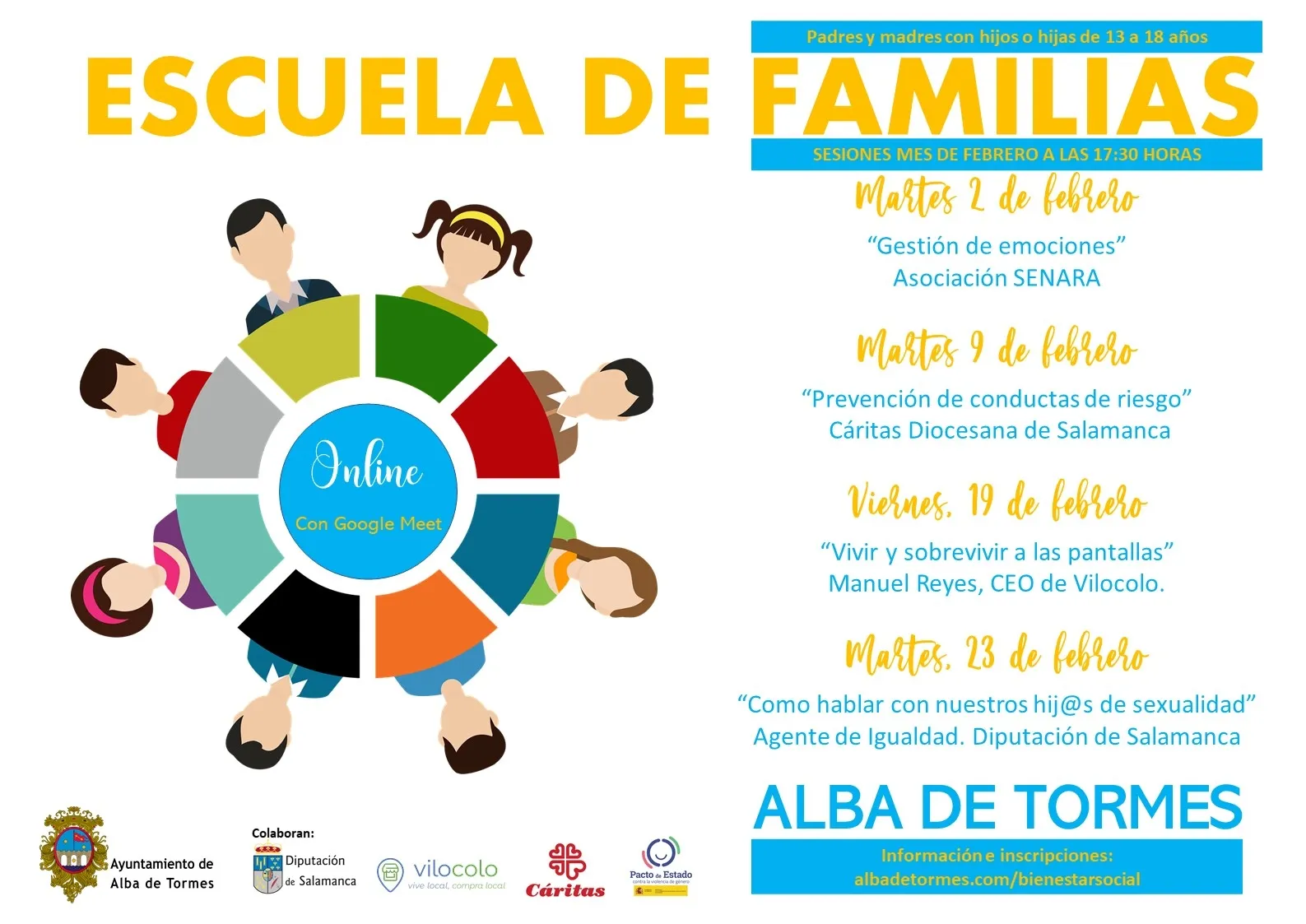 Arranca la Escuela de Familias de Alba de Tormes con padres y miembros de la comunidad educativa  