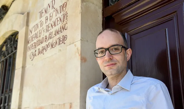 Alejandro García Reidy, investigador de la Universidad de Salamanca. Foto USAL