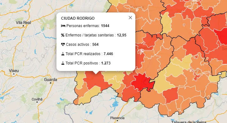 Insólita jornada con sólo 2 positivos por PCR más en las estadísticas por zonas básicas  