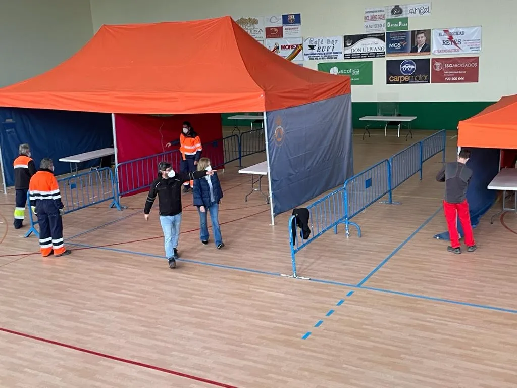 Foto 3 - Todo listo para el cribado masivo de Alba de Tormes  