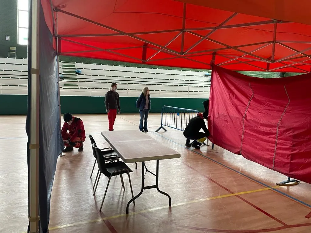 Foto 2 - Todo listo para el cribado masivo de Alba de Tormes  