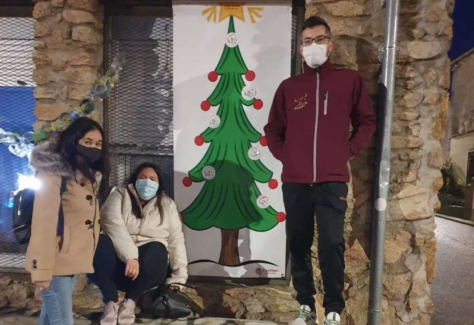 Árbol instalado estas Navidades en Retortillo