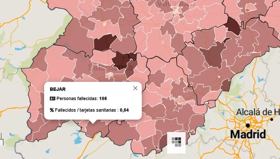 Datos oficiales de la Junta de Castilla y León