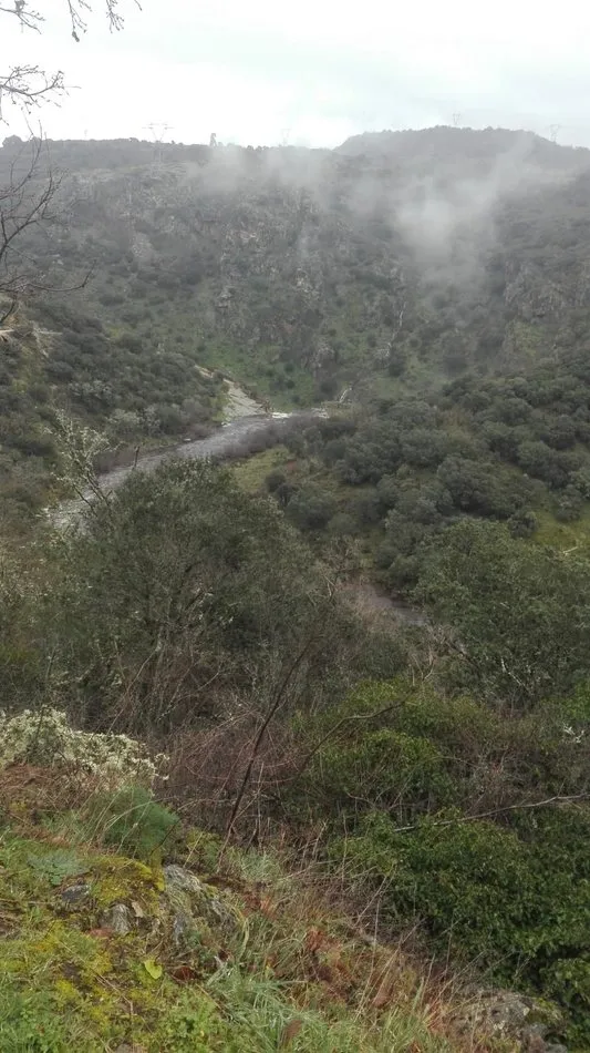 Espectacular aspecto del Pozo de los Humos tras las lluvias  