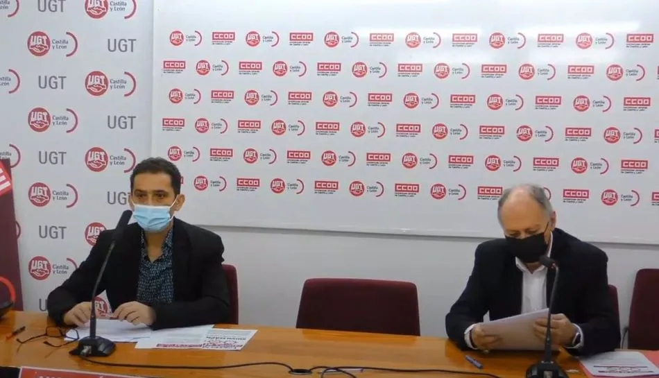 Vicente Andrés (I) y Faustino Temoprano (D) durante la rueda de prensa sobre movilizaciones del 11 de febrero | EP