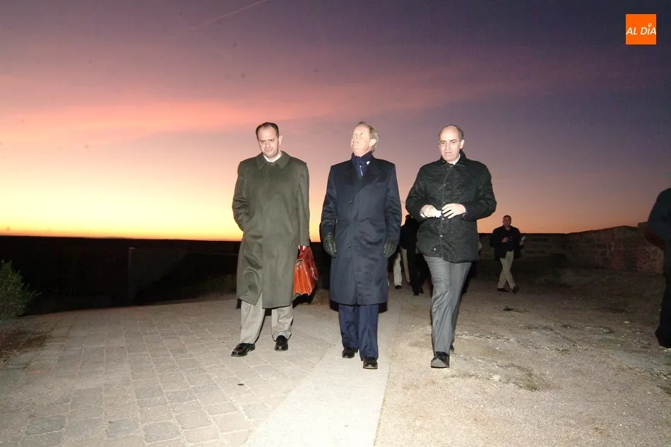 El Duque de Ciudad Rodrigo, durante su visita a la ciudad en 2012
